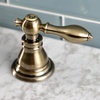 image:imageFauceture FSC1970ACL American Classic Widespread Bathroom Faucet with Brass PopUp Matte BlackAntique Brass