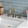image:imageFauceture FSC1970ACL American Classic Widespread Bathroom Faucet with Brass PopUp Matte BlackAntique Brass