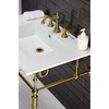 image:imageFauceture FSC1970ACL American Classic Widespread Bathroom Faucet with Brass PopUp Matte BlackBrushed Brass