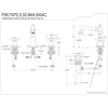image:imageFauceture FSC1970ACL American Classic Widespread Bathroom Faucet with Brass PopUp Matte BlackMatte Black