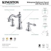 image:imageFauceture FSC1970ACL American Classic Widespread Bathroom Faucet with Brass PopUp Matte BlackPolished Brass
