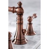 image:imageFauceture FSC197ALAC English Classic Widespread Bathroom Faucet with Brass PopUp Antique CopperAntique Copper