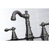 image:imageFauceture FSC197ALAC English Classic Widespread Bathroom Faucet with Brass PopUp Antique CopperBrushed Nickel