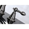 image:imageFauceture FSC197ALAC English Classic Widespread Bathroom Faucet with Brass PopUp Antique CopperBrushed Nickel