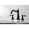 image:imageFauceture FSC197ALAC English Classic Widespread Bathroom Faucet with Brass PopUp Antique CopperMatte Black