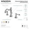 image:imageFauceture FSC197ALAC English Classic Widespread Bathroom Faucet with Brass PopUp Antique CopperPolished Brass