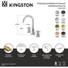image:imageFauceture FSC8929DX Concord Widespread Bathroom Faucet with PopUp Drain Polished NickelMatte Black