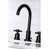 image:imageFauceture FSC8929DX Concord Widespread Bathroom Faucet with PopUp Drain Polished NickelMatte Black