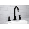 image:imageFauceture FSC8929DX Concord Widespread Bathroom Faucet with PopUp Drain Polished NickelMatte Black
