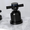 image:imageFauceture FSC8929DX Concord Widespread Bathroom Faucet with PopUp Drain Polished NickelMatte Black