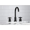 image:imageFauceture FSC8929DX Concord Widespread Bathroom Faucet with PopUp Drain Polished NickelMatte Black