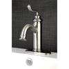 image:imageFauceture LS541RLAB Royale SingleHandle Bathroom Faucet with Push PopUp Antique BrassBrushed Nickel