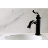 image:imageFauceture LS541RLAB Royale SingleHandle Bathroom Faucet with Push PopUp Antique BrassMatte Black
