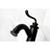 image:imageFauceture LS541RLAB Royale SingleHandle Bathroom Faucet with Push PopUp Antique BrassMatte Black