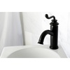 image:imageFauceture LS541RLAB Royale SingleHandle Bathroom Faucet with Push PopUp Antique BrassMatte Black