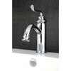 image:imageFauceture LS541RLAB Royale SingleHandle Bathroom Faucet with Push PopUp Antique BrassPolished Chrome