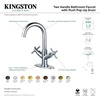 image:imageFauceture LS8450JX Concord TwoHandle Bathroom Faucet with Push PopUp Matte BlackMatte Black