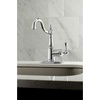 image:imageKingston Brass FSS7641BL English Vintage Single Handle Lavatory Faucet with Push PopUp and Plate Polished ChromePolished Chrome