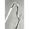 image:imageKingston Brass FSS7641BL English Vintage Single Handle Lavatory Faucet with Push PopUp and Plate Polished ChromePolished Chrome