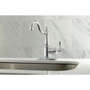 image:imageKingston Brass FSS7641BL English Vintage Single Handle Lavatory Faucet with Push PopUp and Plate Polished ChromePolished Chrome
