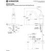 image:imageKingston Brass KB1402GL Georgian 4Inch Centerset Lavatory Faucet with PopUp Polished BrassBrushed Nickel