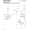 image:imageKingston Brass KB1403BL Victorian Mono Block Bathroom Faucet Antique BrassPolished Chrome