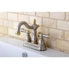 image:imageKingston Brass KB1601AL Heritage 4Inch Centerset Lavatory Faucet with Metal Lever Handle Polished ChromeBrushed NickelPolished Brass
