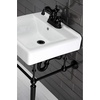 image:imageKingston Brass KB1601AL Heritage 4Inch Centerset Lavatory Faucet with Metal Lever Handle Polished ChromeMatte Black