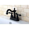 image:imageKingston Brass KB1601AL Heritage 4Inch Centerset Lavatory Faucet with Metal Lever Handle Polished ChromeOil Rubbed Bronze