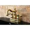 image:imageKingston Brass KB1601AL Heritage 4Inch Centerset Lavatory Faucet with Metal Lever Handle Polished ChromePolished Brass