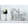 image:imageKingston Brass KB1601AL Heritage 4Inch Centerset Lavatory Faucet with Metal Lever Handle Polished ChromePolished Chrome