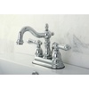 image:imageKingston Brass KB1601AL Heritage 4Inch Centerset Lavatory Faucet with Metal Lever Handle Polished ChromePolished Chrome