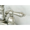 image:imageKingston Brass KB1601AL Heritage 4Inch Centerset Lavatory Faucet with Metal Lever Handle Polished ChromePolished Nickel