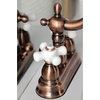 image:imageKingston Brass KB1607PX 4 in Centerset Bathroom Faucet Brushed BrassAntique Copper
