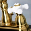 image:imageKingston Brass KB1607PX 4 in Centerset Bathroom Faucet Brushed BrassBrushed Brass