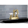 image:imageKingston Brass KB1607PX 4 in Centerset Bathroom Faucet Brushed BrassBrushed Brass