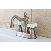 image:imageKingston Brass KB1607PX 4 in Centerset Bathroom Faucet Brushed BrassBrushed Nickel