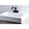 image:imageKingston Brass KB1607PX 4 in Centerset Bathroom Faucet Brushed BrassMatte Black