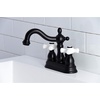 image:imageKingston Brass KB1607PX 4 in Centerset Bathroom Faucet Brushed BrassMatte Black
