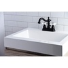 image:imageKingston Brass KB1607PX 4 in Centerset Bathroom Faucet Brushed BrassMatte Black