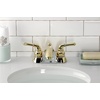 image:imageKingston Brass KB2624 Naples 4Inch Centerset Lavatory Faucet Polished Chrome and Polished BrassPolished Brass