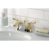 image:imageKingston Brass KB2624 Naples 4Inch Centerset Lavatory Faucet Polished Chrome and Polished BrassPolished Brass