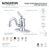 image:imageKingston Brass KB3405PL Victorian 4Inch Centerset Lavatory Faucet Oil Rubbed Bronze with Porcelain Lever HandleBrushed Nickel
