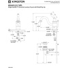 image:imageKingston Brass KB3405PL Victorian 4Inch Centerset Lavatory Faucet Oil Rubbed Bronze with Porcelain Lever HandlePolished Brass