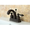 image:imageKingston Brass KB5618AL Restoration 4Inch Centerset Lavatory Faucet Brushed NickelPolished Chrome