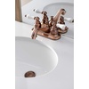 image:imageKingston Brass KB608PL Restoration 4Inch Centerset Lavatory Faucet with Porcelain Lever Handle Brushed NickelAntique Copper