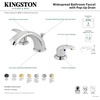 image:imageKingston Brass KB6964LL Legacy 8Inch to 16Inch Widespread Lavatory Faucet with Pop Up Polished Chrome and Polished BrassMatte Black
