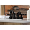 image:imageKingston Brass KB912AL Victorian Mini Widespread Lavatory Faucet with Brass PopUp Polished Brass4Inch Adjustable CenterMatte Black