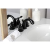 image:imageKingston Brass KB912AL Victorian Mini Widespread Lavatory Faucet with Brass PopUp Polished Brass4Inch Adjustable CenterMatte Black