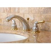 image:imageKingston Brass KB962 Magellan Widespread Bathroom Faucet 8Inch Adjustable Center Polished BrassBrushed NickelPolished Brass